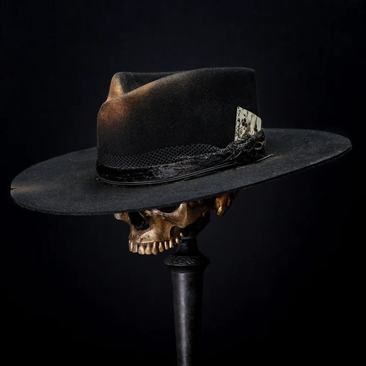 Heavy Metal Custom Cowboy Hat - Black