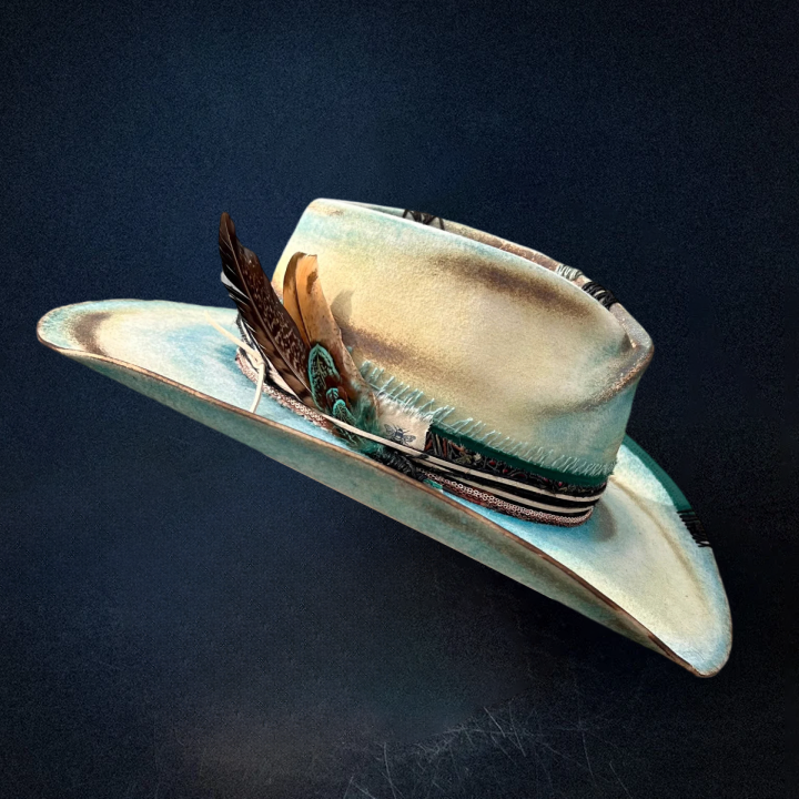 Coastline Cowboy Hat - Turquoise
