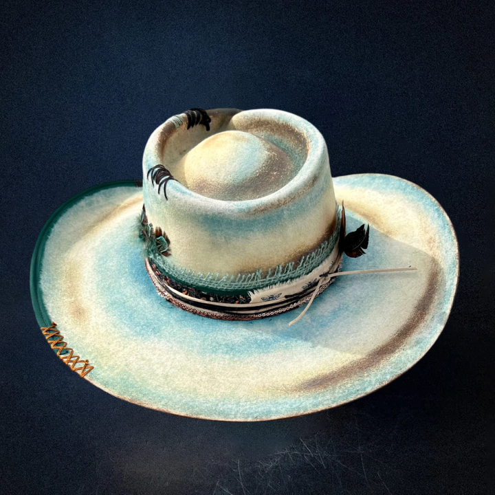 Coastline Cowboy Hat - Turquoise