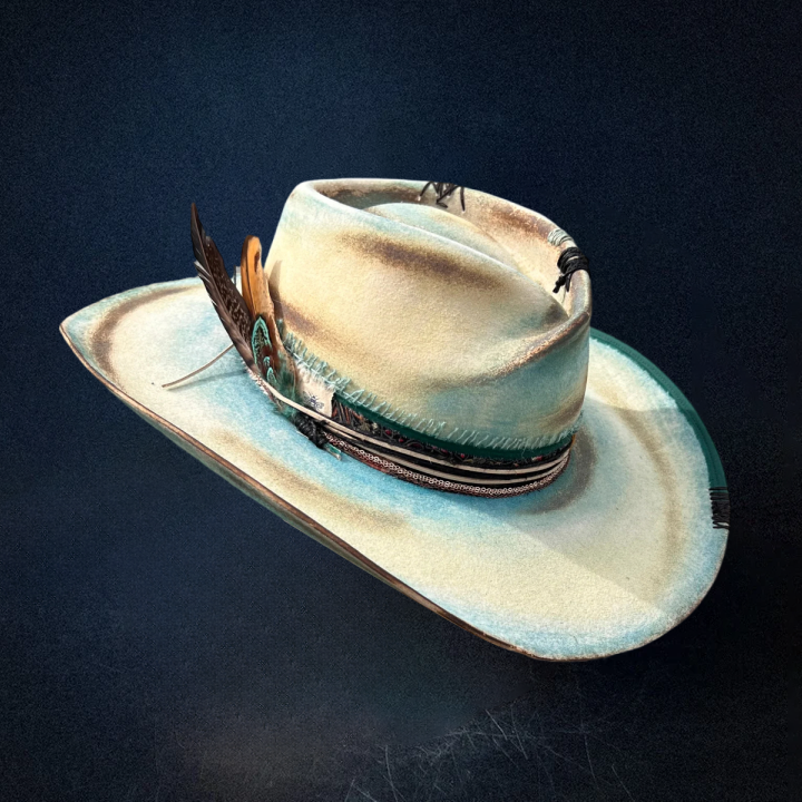 Coastline Cowboy Hat - Turquoise
