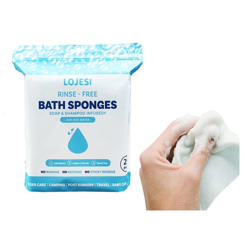 🏆Flash Sale⚡ 50K+  🌈Disposable Rinse-Free Bathing Wipes🧼