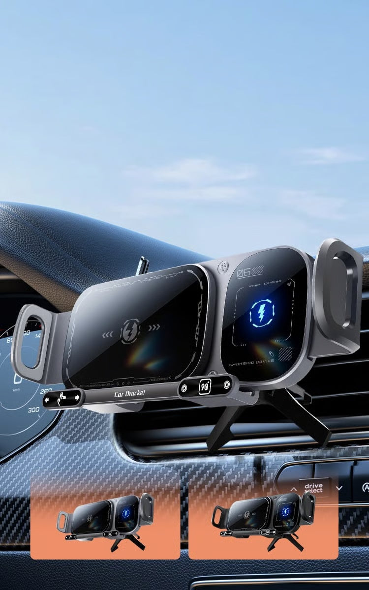 Wireless Charging Rotating Car Mount
