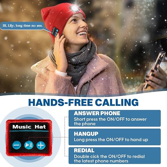 🎄Christmas promotion💥LED Bluetooth Beanie