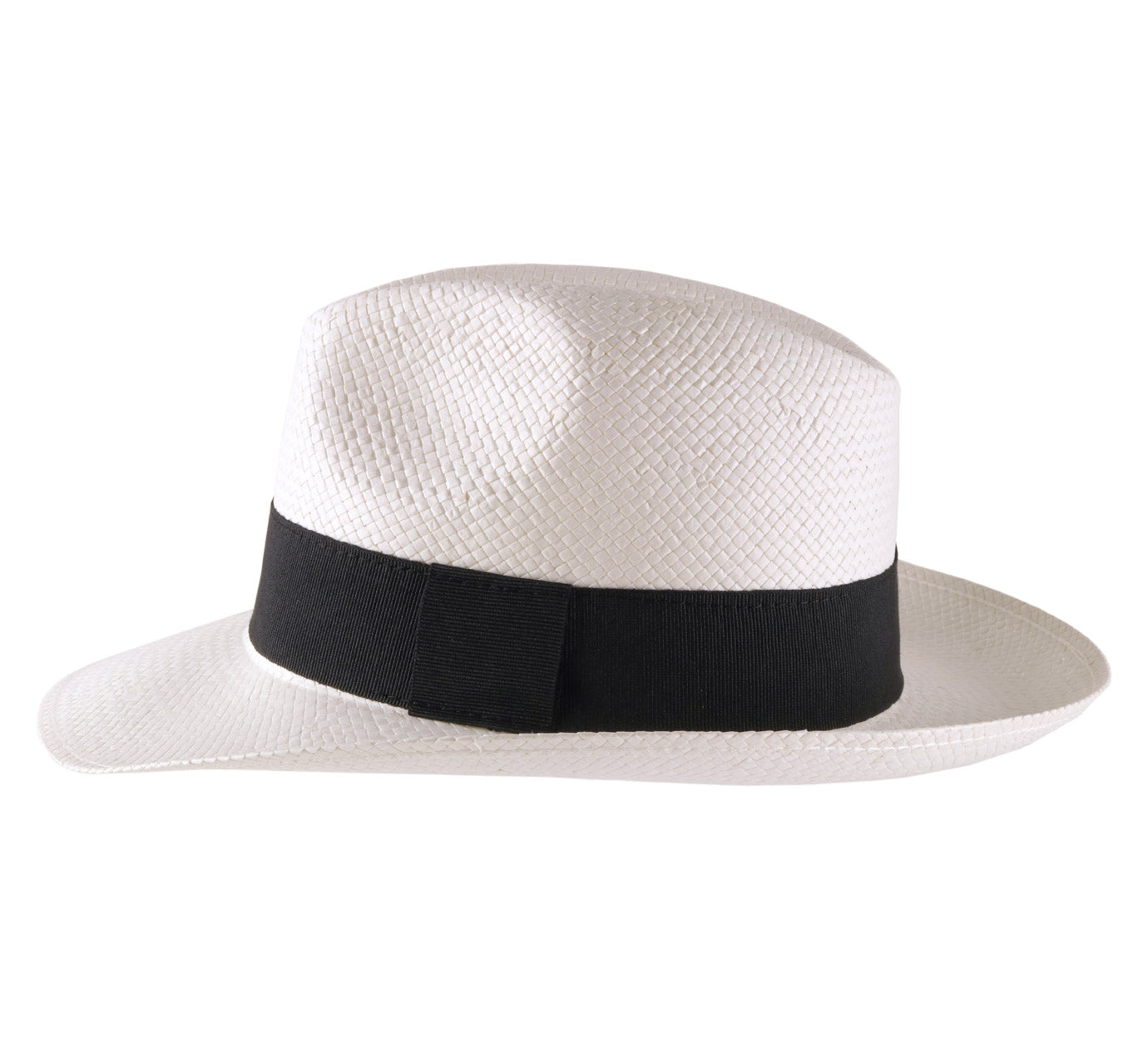 Classic | 5mm Wide Handmade Straw Hat - White