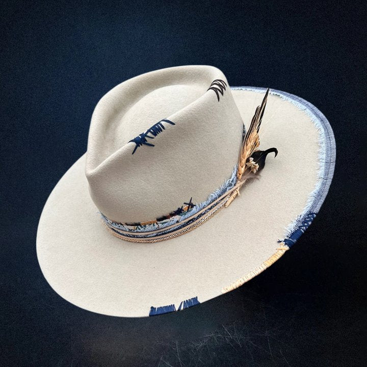 Cloud Fedora Hat - White