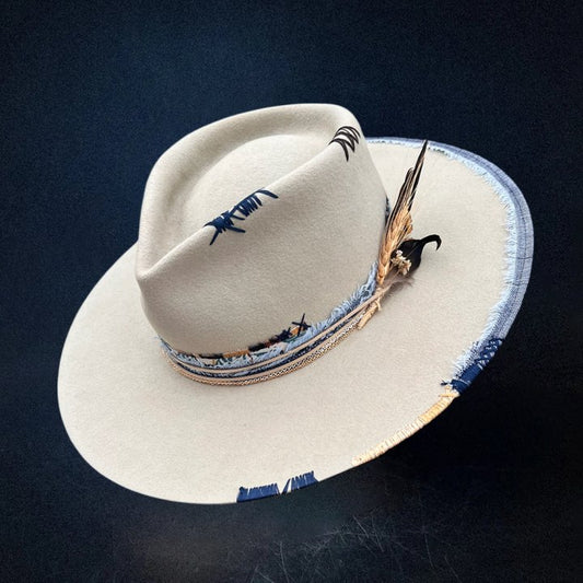 Cloud Fedora Hat - White